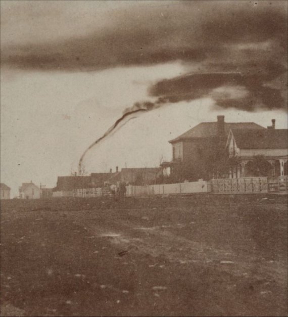 Торнадо в Гарнетте, Канзас, 26 апреля 1884/ © Kansas Historical Society