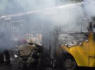 У Чернігові загорілась маршрутка