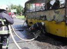 У Чернігові загорілась маршрутка
