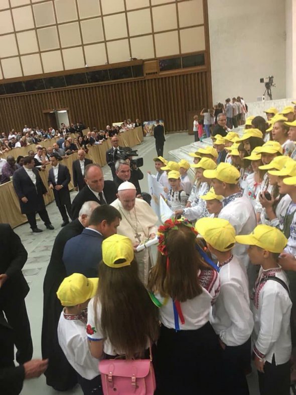 Зустріч української делегації з Папою Франциском