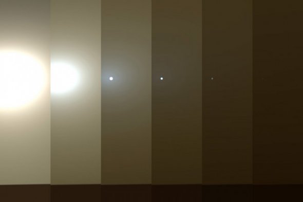 Небо Марса с камеры Opportunity во время начала пыльной бури. Фото: NASA
