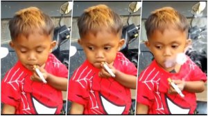2-річний Рапі Ананда Памунгкас з Індонезії щодня викурює по 40 сигарет, і ніхто не може його зупинити.