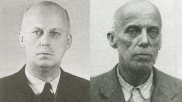 Зліва Василь Вишиваний за рік до арешту (Відень, 1946), а справа він же за чотири місяці після ув'язнення (Київ, Лук'янівська тюрма, грудень 1947)