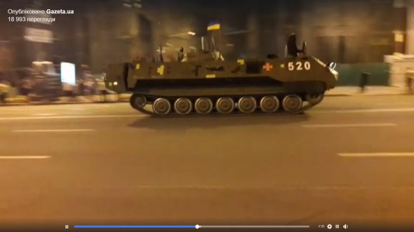 На репетиции военного парада впервые показали машина управления огнем артиллерии комплекса автоматизированного управления "Оболонь-А"