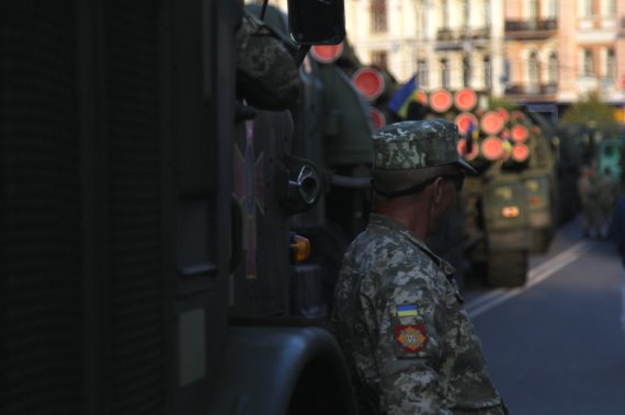 Репетиция военного парада в Киев 20 августа
