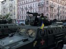 Репетиция военного парада в Киев 20 августа