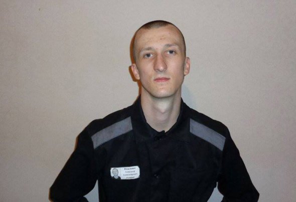 Олексадр Кольченко у виправній колонії №6 міста Копейська,РФ