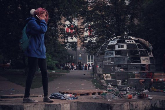 Студенты Киевского политеха устроили беспорядки в парке
