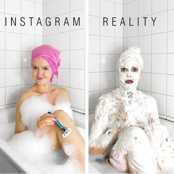 Ожидания и реальность: женщина показала разницу между Instagram и жизнью