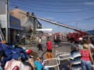 Пожар на Центральном рынке в Полтаве