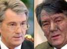 Разница между состоянием лица Виктора Ющенко до отравления и после него