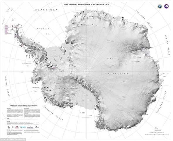 Ученые создали самую точную карту Антарктиды. Фото: Вокруг света