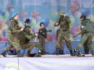 В окупованому Росією Джанкої до Дня міста дітей змусили розігрувати сценки з насиллям