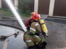 Пожежа в Шевченківському районі Києва. Фото: ДСНС