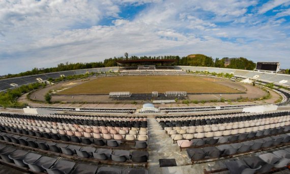 Легендарний стадіон "Шахтар" в окупованому російськими найманцями Донецьку