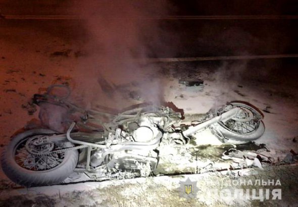В ДТП в Ровно погиб мотоциклист. Фото: Нацполиция