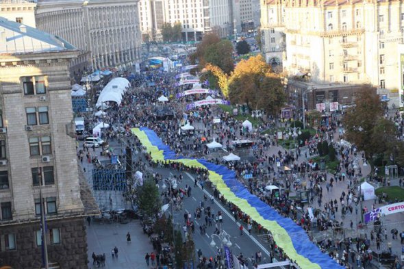 23 вересня День подяки в Києві відсвяткували більше 100 тисяч українців