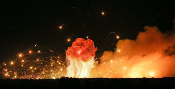Год назад разразился крупнейший в Украине арсенал боеприпасов Минобороны вблизи города Калиновка Винницкой