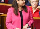 Не по-діловому. Міністр економіки Оксана Маркарова представляла проект держбюджету у рожевому піджаку