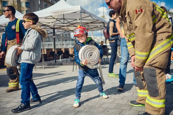В Киеве состоялся первый масштабный фестиваль «Игры пожарных»