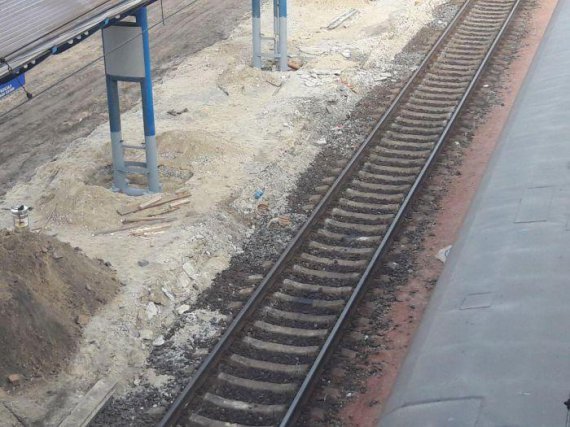 Реконструкція 14 колії на Центральному залізничному вокзалі в Києві
