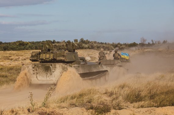 Показали фото одного з етапів військових навчань "Козацька воля - 2018"