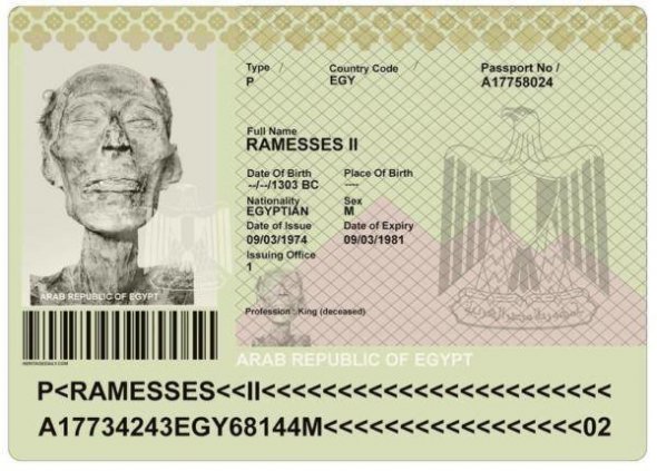 Мумію Рамзеса ІІ відправили до Парижа з паспортом