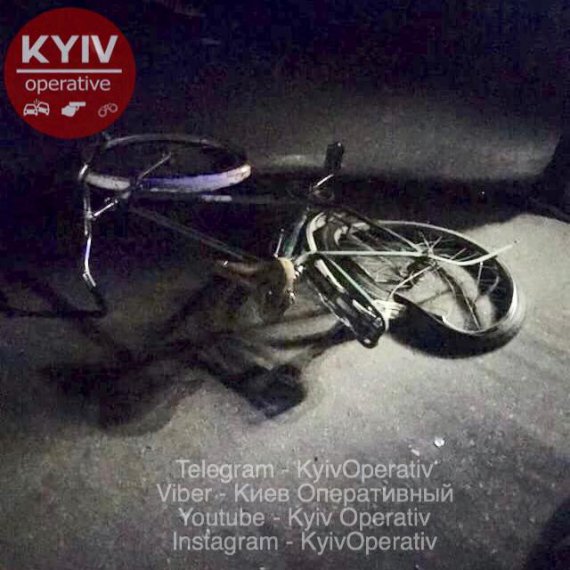 На трассе  возле  Фастова Киевской области произошла смертельная авария. Погиб велосипедист