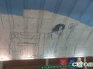 На станції метро "Осокорки" художники малюють новий мурал