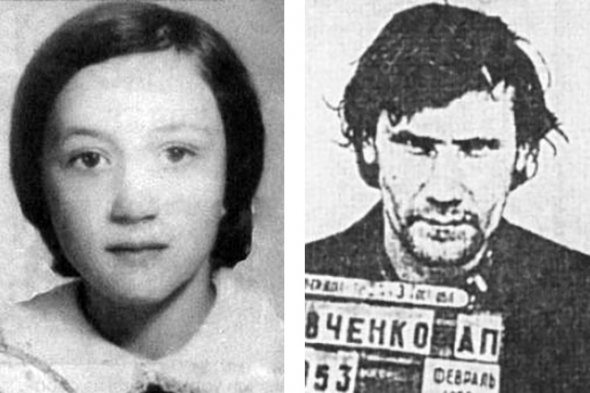 Первая жертва Елена Закотнова и осужденный Александр Кравченко
