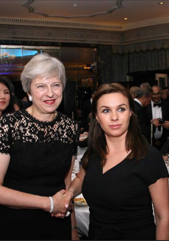 Наталья Кацер-Бучковская во время визита в Великобританию встретилась с премьер-министром Терезой Мэй
