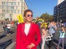 Алена Шкрум в Берлине приняла участие в марше против ксенофобии, расизма и ультраправых немецких политиков, которых в Европе часто активно финансирует Путин