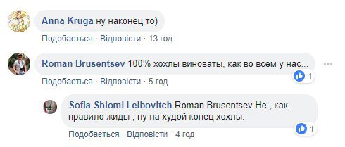 Користувачі в Facebook жартували про український слід і візитки Яроша. Хтось констатував, що причиною всіх проблем в країні називають "хохлів"