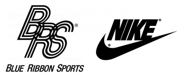 Фірма спортивного одягу  Nike довгий час носила назву Blue Ribbon Sports
