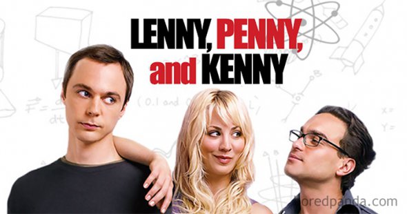 Серіал "Теорією великого вибуху" мав назву "Ленні, Пенні та Кенні"