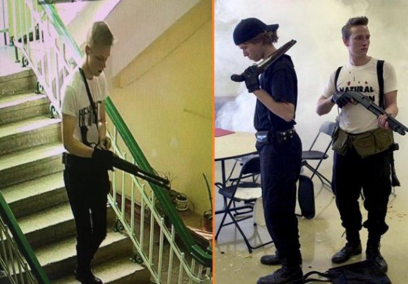Фотосравнение Рослякова и нападающих на школу "Колумбайн"