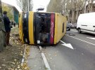 В оккупированной Макеевке перевернулся автобус. Пострадали пассажиры