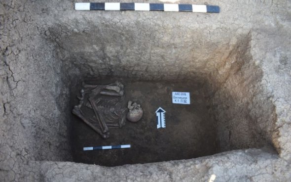 На Арабатской стрелке нашли древнее захоронение