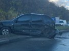 В Киеве на Набережном шоссе произошла крупная авария с участием нескольких автомобилей
