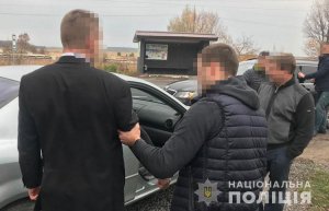 Голова Радехівської райдержадміністрації Львівської області Тарас Калита попався на хабарі. Фото: Нацполіція 