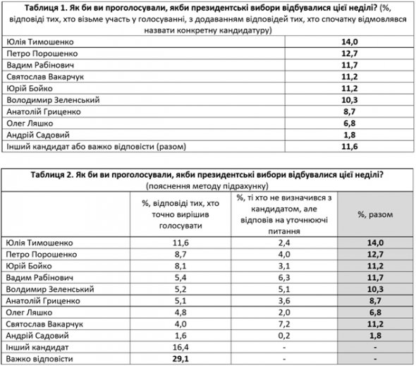 Найбільше голосів від виборців, які ще не визначилися, відійдуть Вакарчуку, Рабіновичу та Зеленському – західні соціологи