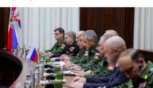 "Повар" Путина Евгений Пригожин присутствовал на официальных переговорах между ливийскими и российскими военными. Фото: 24tv