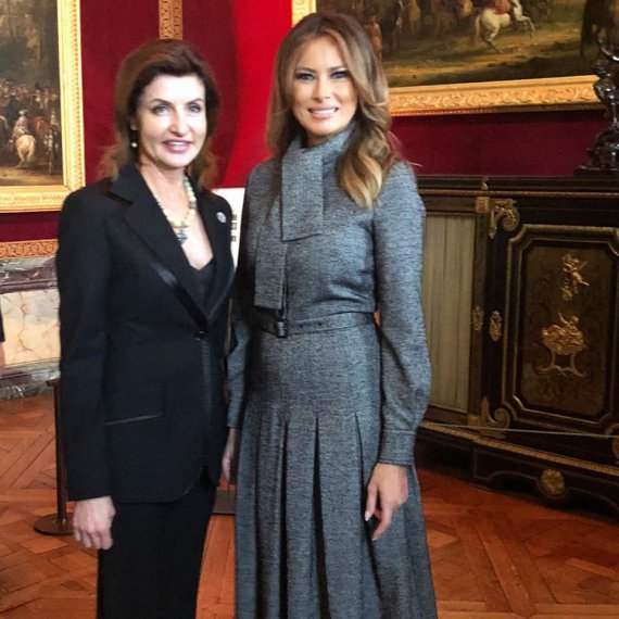 Марина Порошенко з дружиною президента США Меланією Трамп