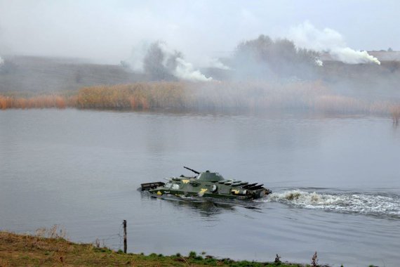 На Харьковщине бойцы Сухопутных войск провели учения