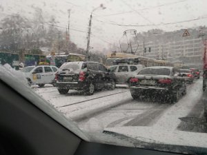 Дорожньо-транспортна погода на вулиці Глубочицька