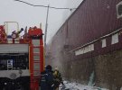 В Киеве произошел пожар на Подольской продуктовой базе