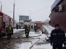 В Киеве произошел пожар на Подольской продуктовой базе