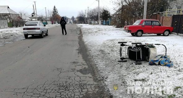 В г. Пятихатки Днепропетровской области 50-летний водитель сбил беременную женщину с 2-летним ребенком