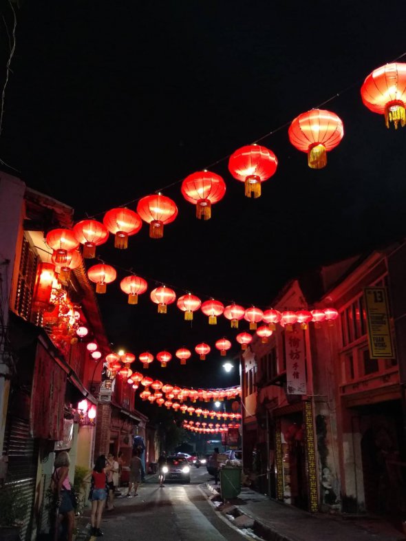 Китайский новый год. Армянская улица. Пенанг, Малайзия.