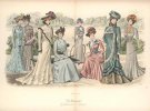 Модные женские платья 1900 года
